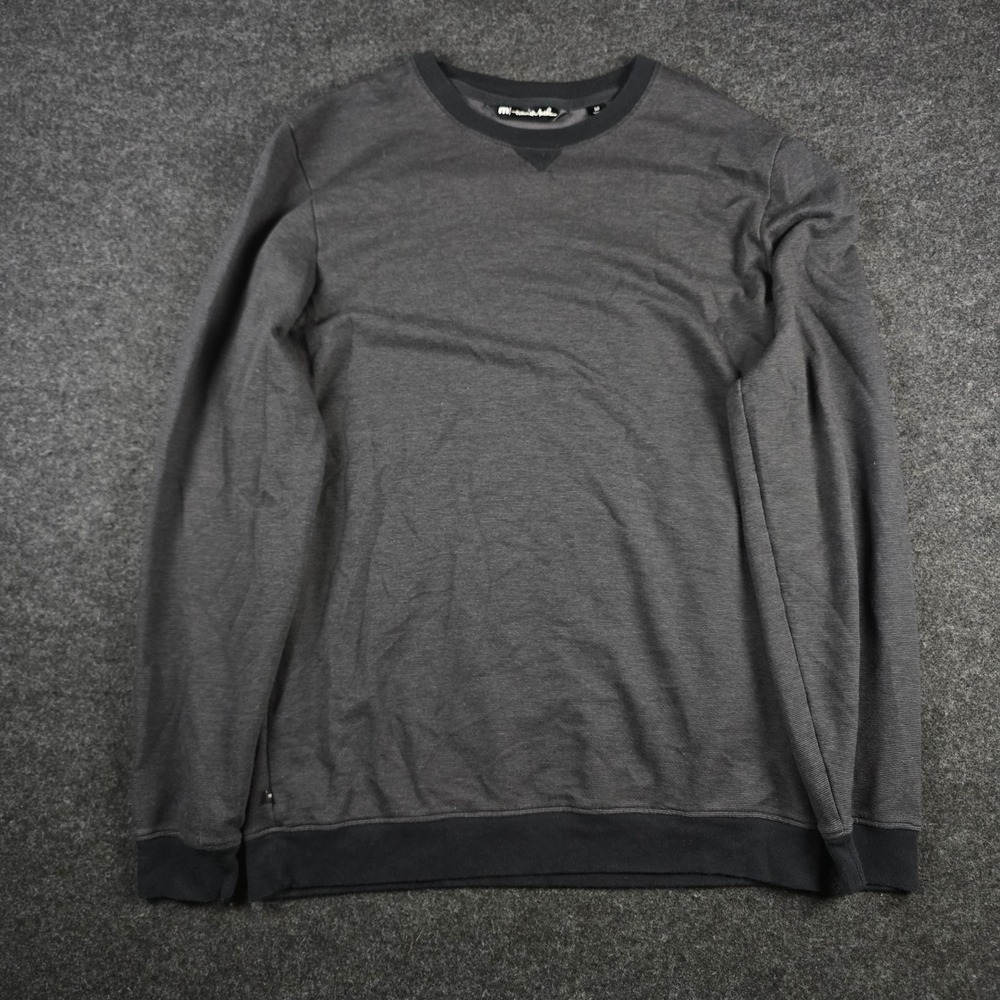 Travis Mathew Mens Grey Crewneck Sweatshirt Pima Cotton Athleisure Layer Size M